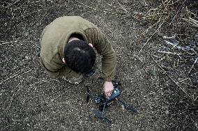 Aerial reconnaissance crew of Khyzhak special police unit destroys enemy in Toretsk