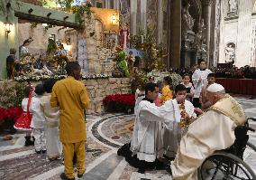 Pope Francis Leads Christmas Eve Mass - Vatican