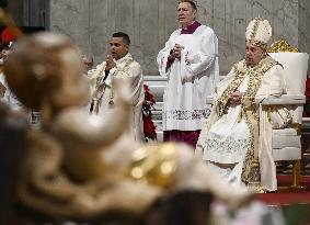 Pope Francis Leads Christmas Eve Mass - Vatican