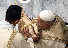 Pope Francis Leads Christmas Eve Mass - Vatican