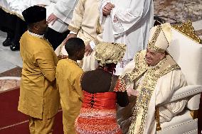 Pope Francis Leads Christmas Eve Mass - Vatican