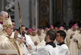 Pope Francis Leads Christmas Eve Mass - Vatican