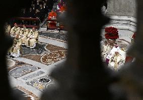 Pope Francis Leads Christmas Eve Mass - Vatican