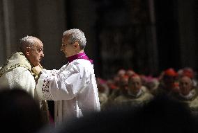 Pope Francis Opens Holy Door To Launch Jubilee 2025 - Vatican