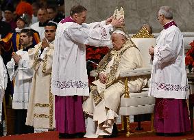 Pope Francis Leads Christmas Eve Mass - Vatican