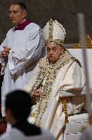 Pope Francis Leads Christmas Eve Mass - Vatican