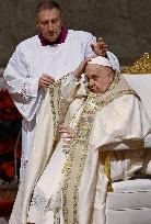 Pope Francis Leads Christmas Eve Mass - Vatican