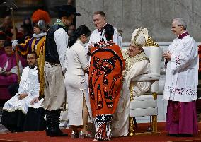 Pope Francis Leads Christmas Eve Mass - Vatican