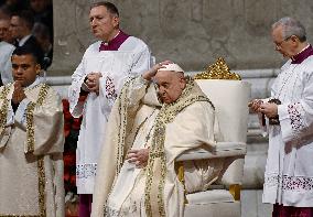 Pope Francis Leads Christmas Eve Mass - Vatican