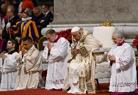 Pope Francis Leads Christmas Eve Mass - Vatican