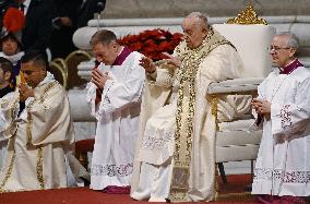 Pope Francis Leads Christmas Eve Mass - Vatican