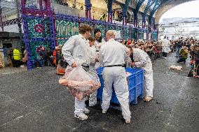 Smithfield Meat Market Christmas Eve Auction - London