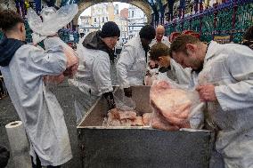 Smithfield Meat Market Christmas Eve Auction - London