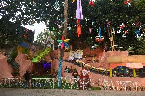 Christmas Celebration On The Outskirts Of Kolkata, India