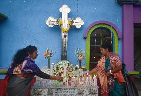 Christmas Celebration On The Outskirts Of Kolkata, India