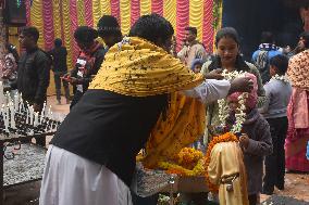 Christmas Celebration On The Outskirts Of Kolkata, India