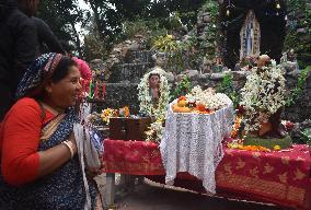 Christmas Celebration On The Outskirts Of Kolkata, India