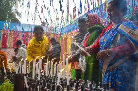 Christmas Celebration On The Outskirts Of Kolkata, India