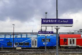 Parked Bavarian Regional Trains