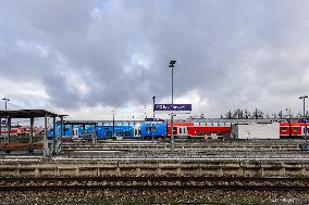 Parked Bavarian Regional Trains