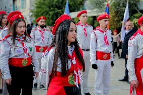 Christmas Eve Procession Towards the Church of the Nativity in Bethlehem - West Bank