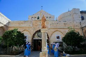 Atmosphere in Bethlehem Ahead Of Christmas Eve Procession - West Bank