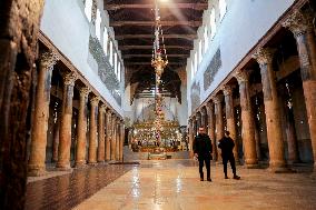 Atmosphere in Bethlehem Ahead Of Christmas Eve Procession - West Bank