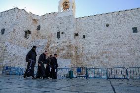 Atmosphere in Bethlehem Ahead Of Christmas Eve Procession - West Bank