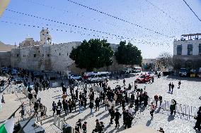 Atmosphere in Bethlehem Ahead Of Christmas Eve Procession - West Bank