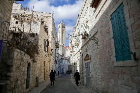 Atmosphere in Bethlehem Ahead Of Christmas Eve Procession - West Bank