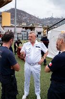 Visit of the ESCRIM Field Hospital by Prefect and ARS Director of Mayotte  in Mamoudzou - Mayotte