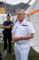 Visit of the ESCRIM Field Hospital by Prefect and ARS Director of Mayotte  in Mamoudzou - Mayotte