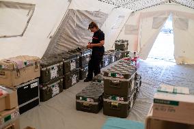 Setting up of the ESCRIM Field Hospital in Mamoudzou - Mayotte