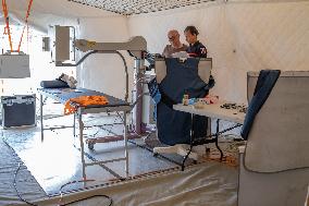 Setting up of the ESCRIM Field Hospital in Mamoudzou - Mayotte