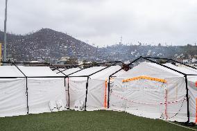 Setting up of the ESCRIM Field Hospital in Mamoudzou - Mayotte