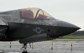 U.S. F-35B stealth fighter at Japan base