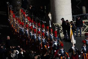 Pope Francis imparts a solemn blessing  Urbi et Orbi  on the occasion of Christmas in St. Peter's Square