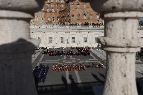 Pope Francis imparts a solemn blessing  Urbi et Orbi  on the occasion of Christmas in St. Peter's Square