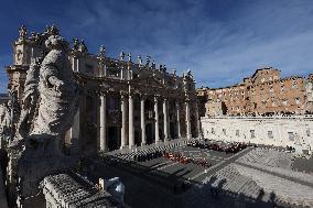 Pope Francis imparts a solemn blessing  Urbi et Orbi  on the occasion of Christmas in St. Peter's Square