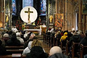 Christmas Mass at Church of St Nicholas in Kyiv