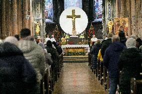 Christmas Mass at Church of St Nicholas in Kyiv