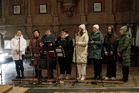 Christmas Mass at Church of St Nicholas in Kyiv