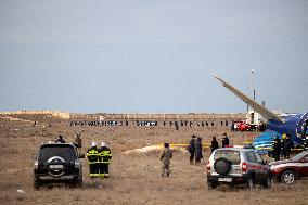 Azerbaijan Airlines Plane Crashes Near Aktau - Kazakhstan