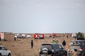 Azerbaijan Airlines Plane Crashes Near Aktau - Kazakhstan