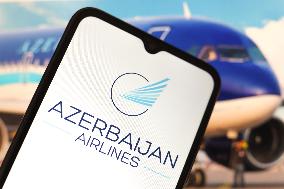 Azerbaijan Airlines And Embraer Photo Illustrations