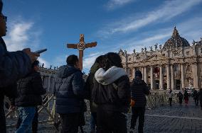 First Pilgrims Celebrate The Jubilee In On December 24, 2024.