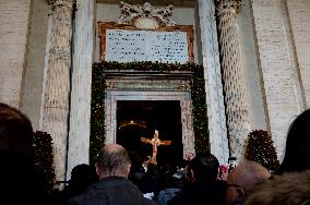 First Pilgrims Celebrate The Jubilee In On December 24, 2024.