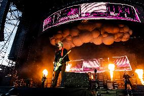 Green Day Perform In Milan Italy