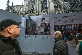 Large Crowd At Notre-Dame De Paris For First Christmas Masses