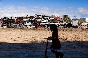 Children Enjoy Their Christmas Gifts - Valencia